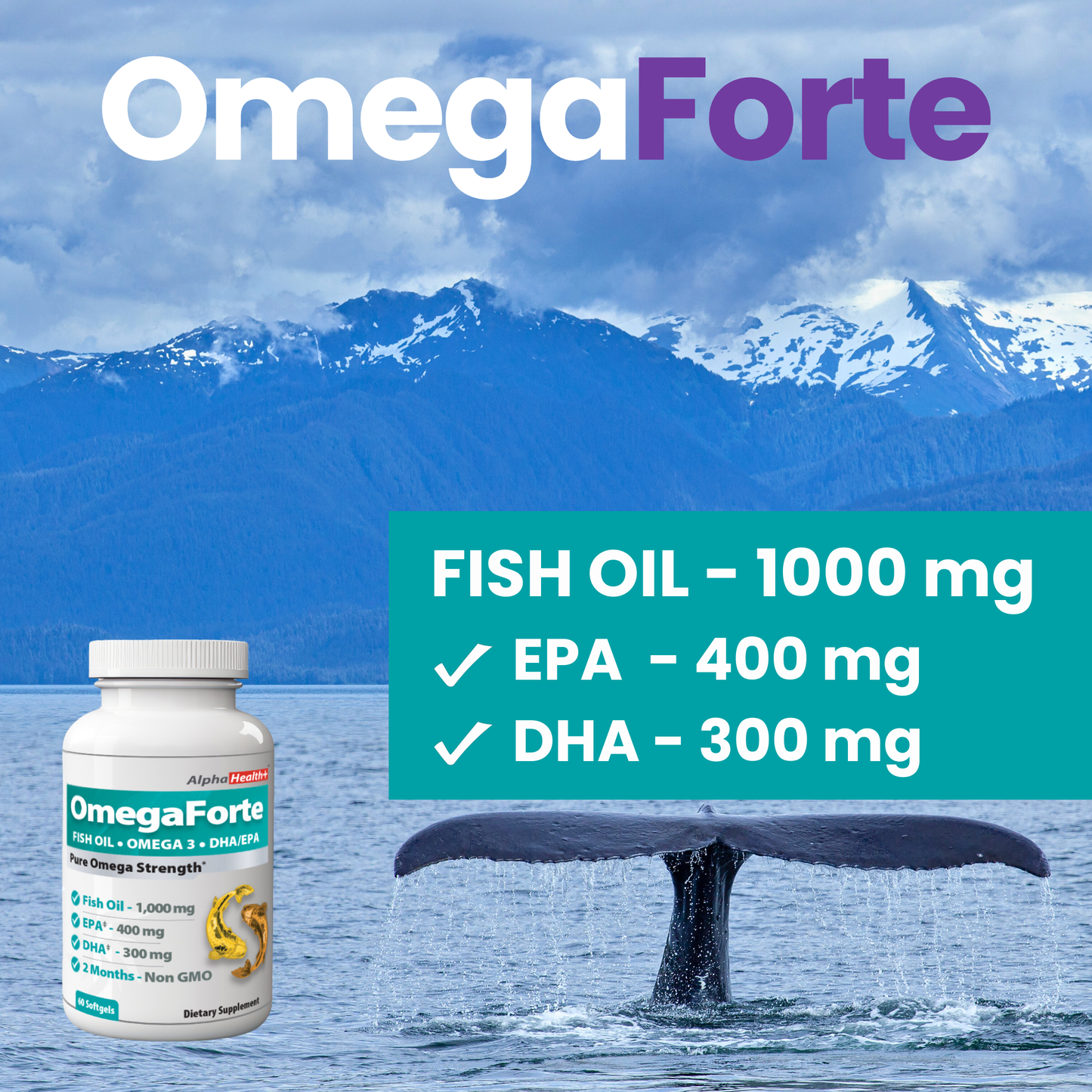 OmegaForte - Omega 3 Fish Oil Supplement