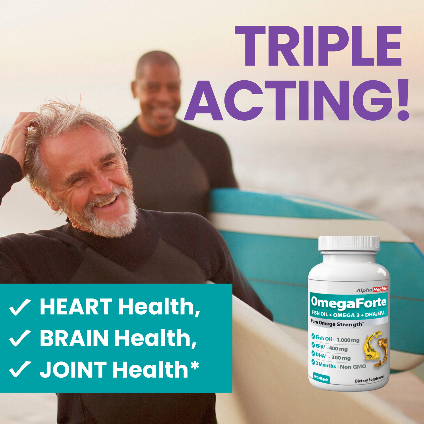 OmegaForte - Omega 3 Fish Oil Supplement