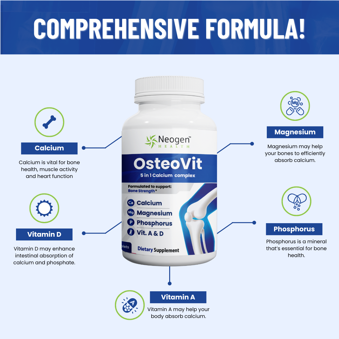 OsteoVit 5-in-1 Calcium 120 tabs Multivitamin