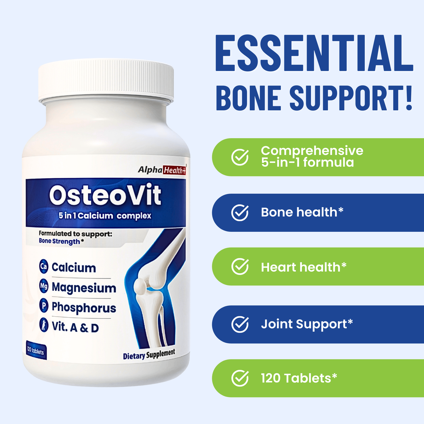 OsteoVit 5-in-1 Calcium 120 tabs Multivitamin